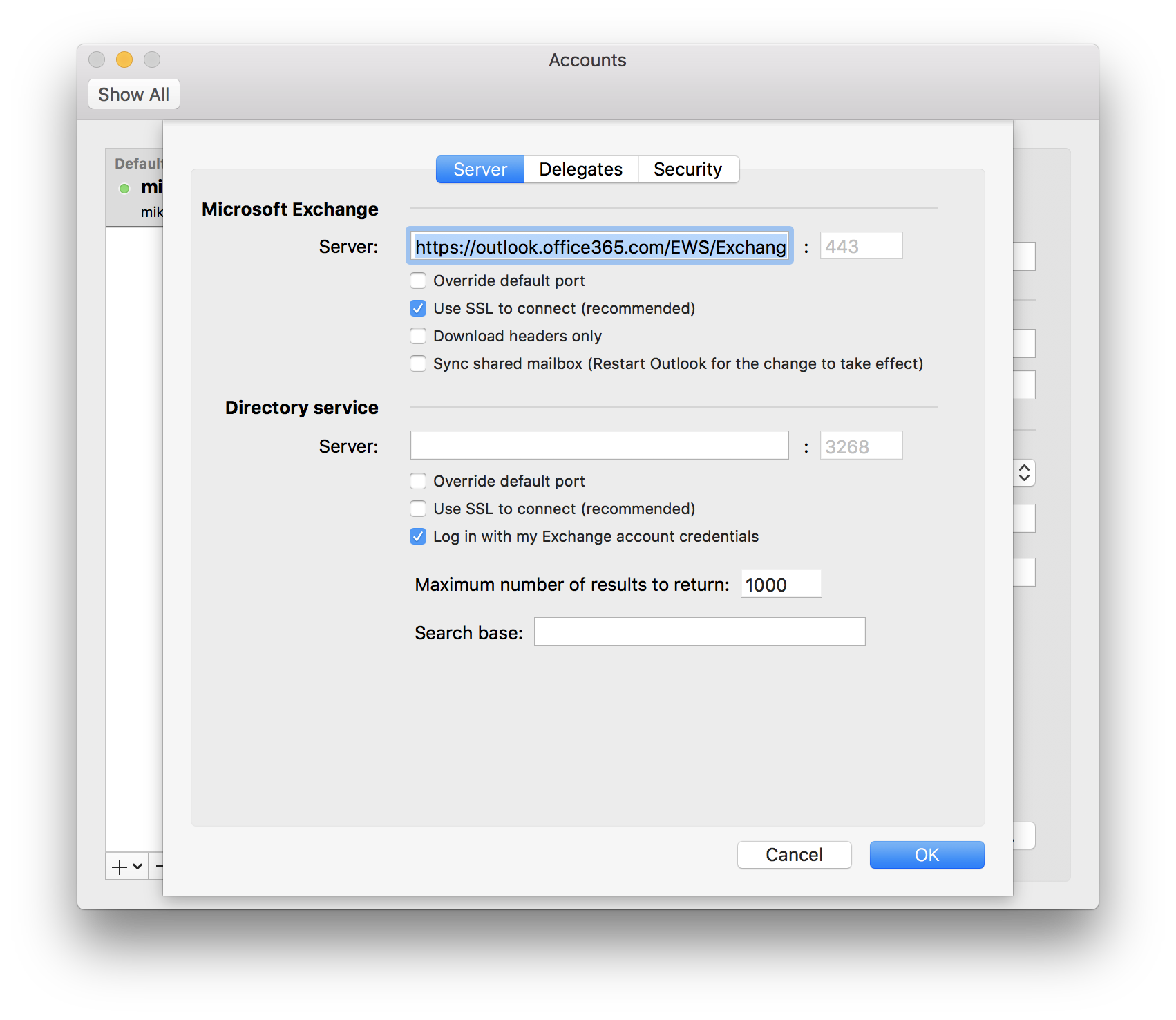 outlook for mac not syncing with office 365